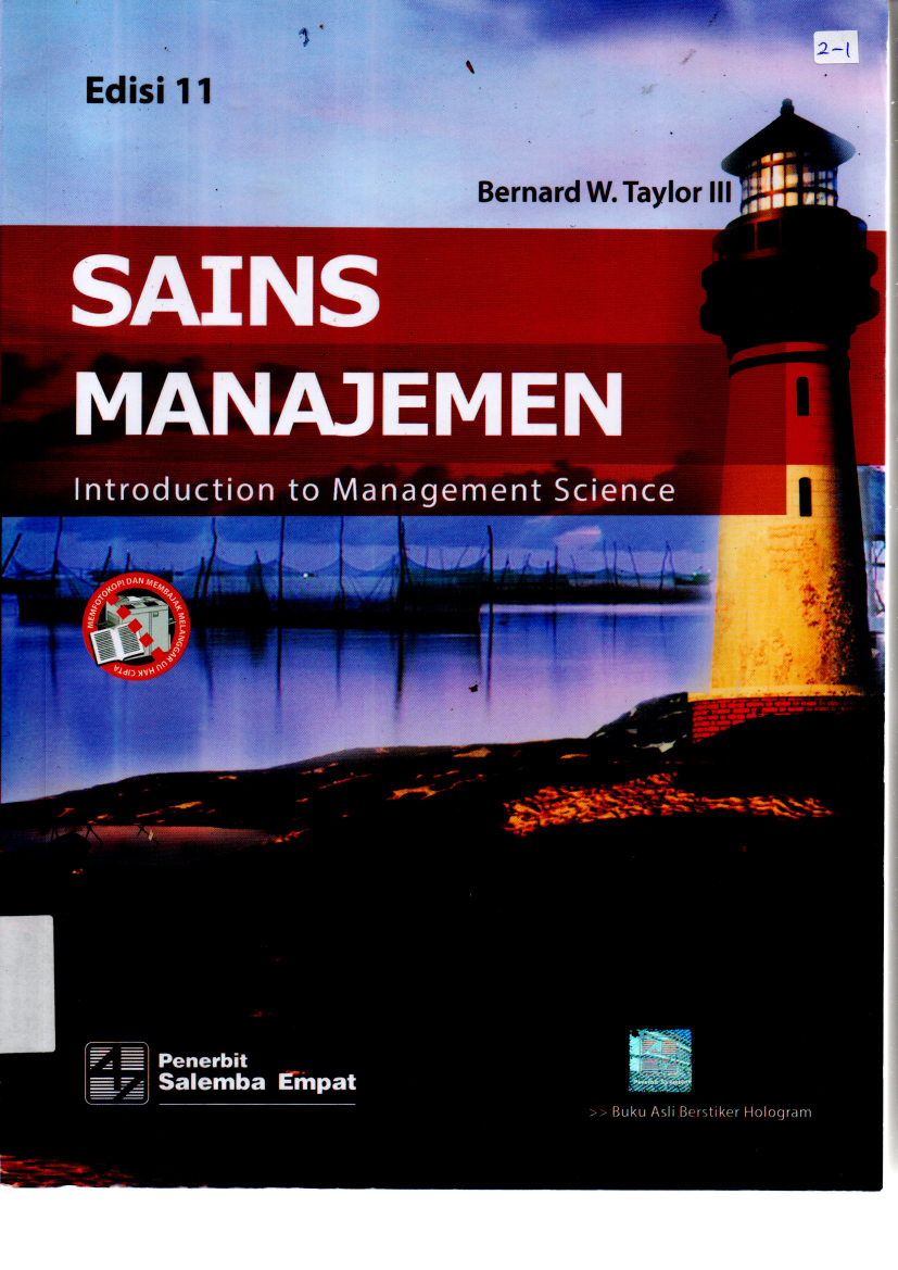 Sains Manajemen: Introduction to Management Science (Ed. 11)