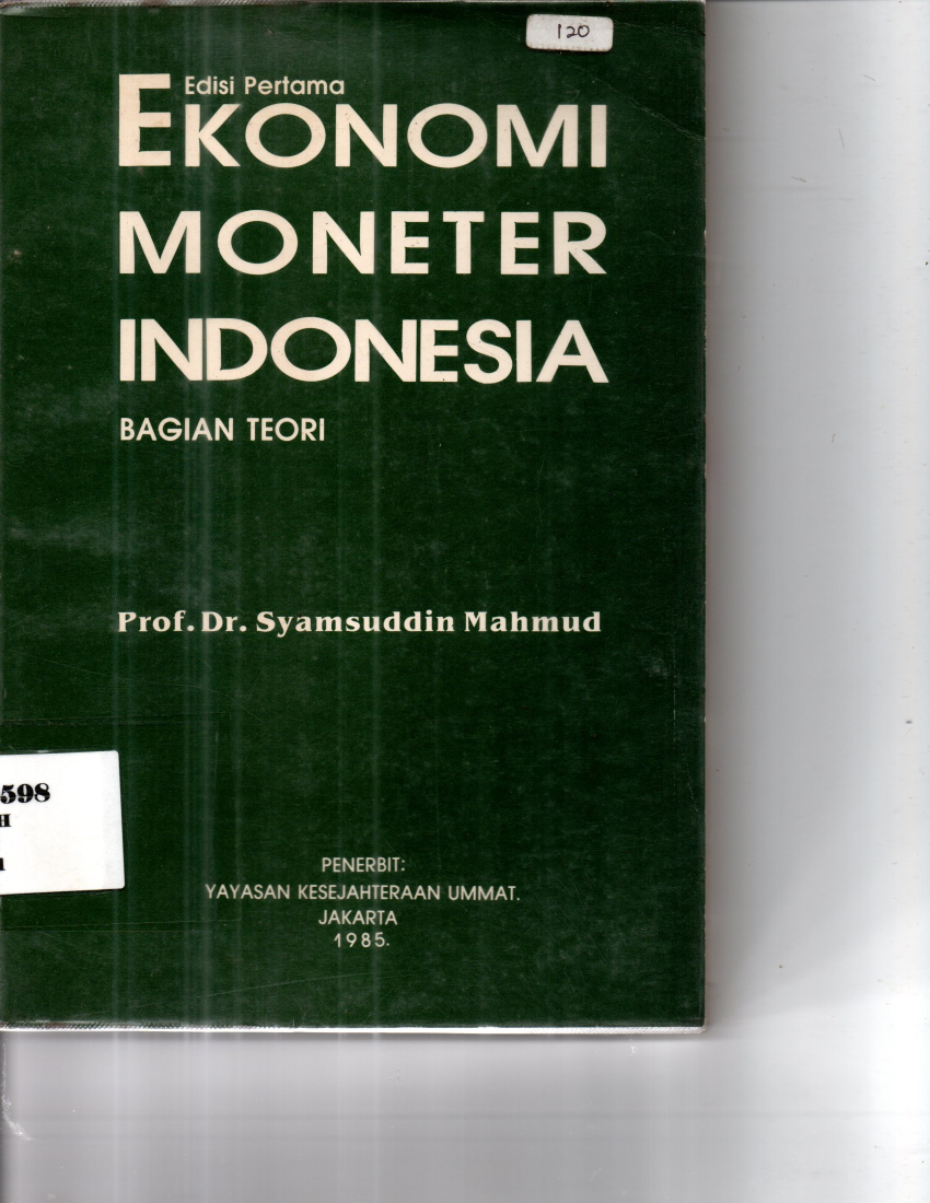 Ekonomi Moneter Indonesia Bagian Teori