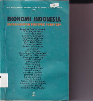 Ekonomi Indonesia: Masalah Dan Prospek 1988/1989