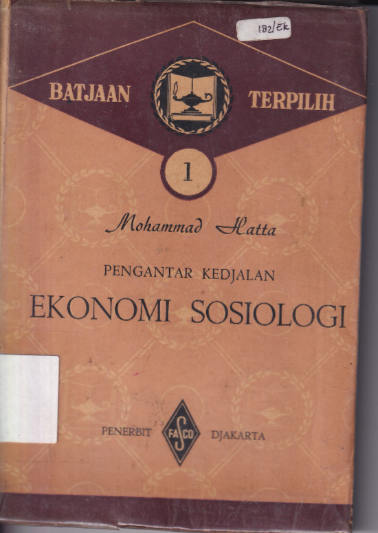 Pengantar Kedjalan Ekonomi Sosiologi