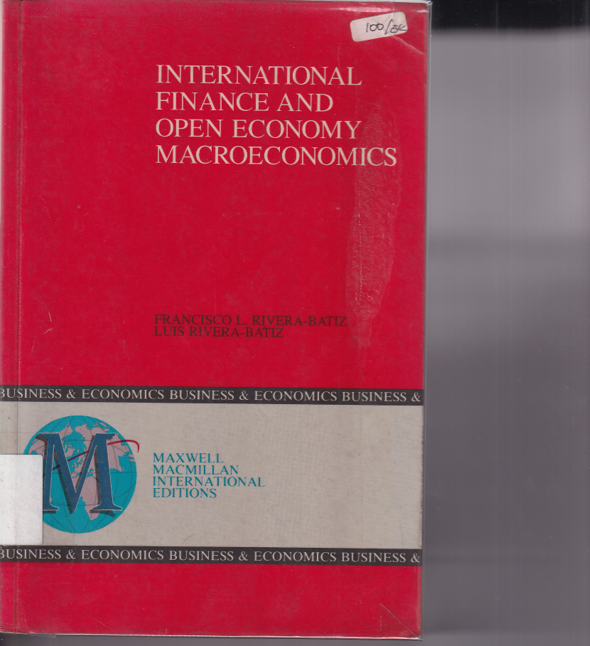 International Finance And Open Economy Macroeconomics