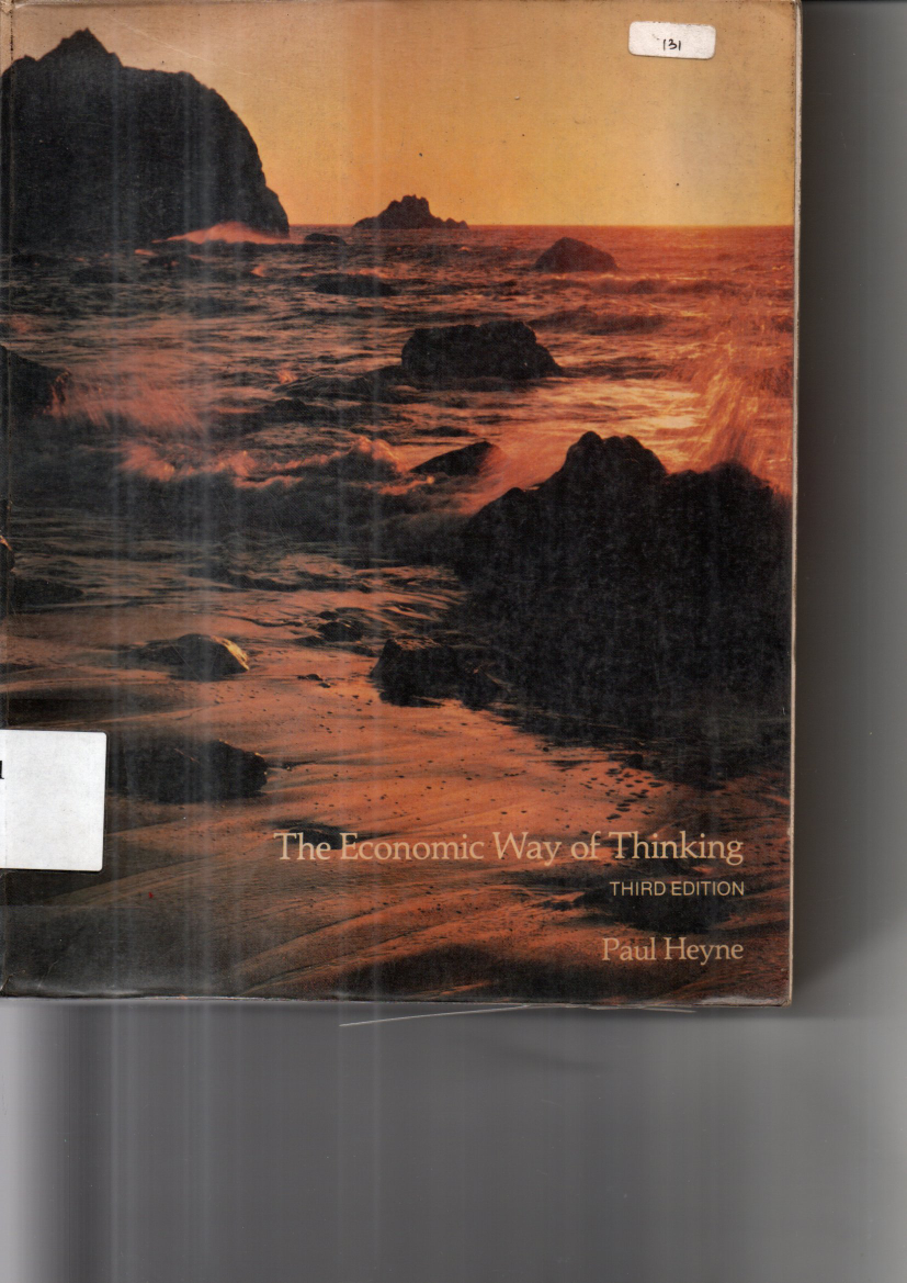 The Economics Way of Thinking Third Edition