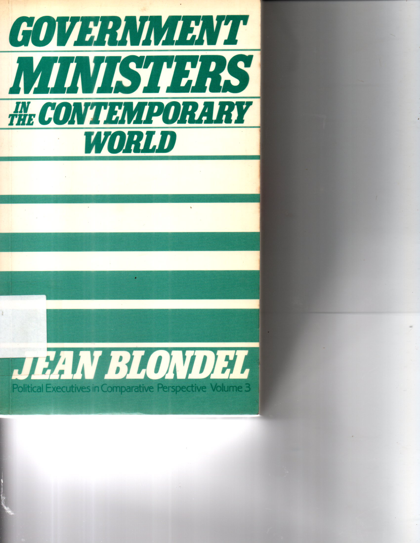 Government Ministers In The Contemporary World