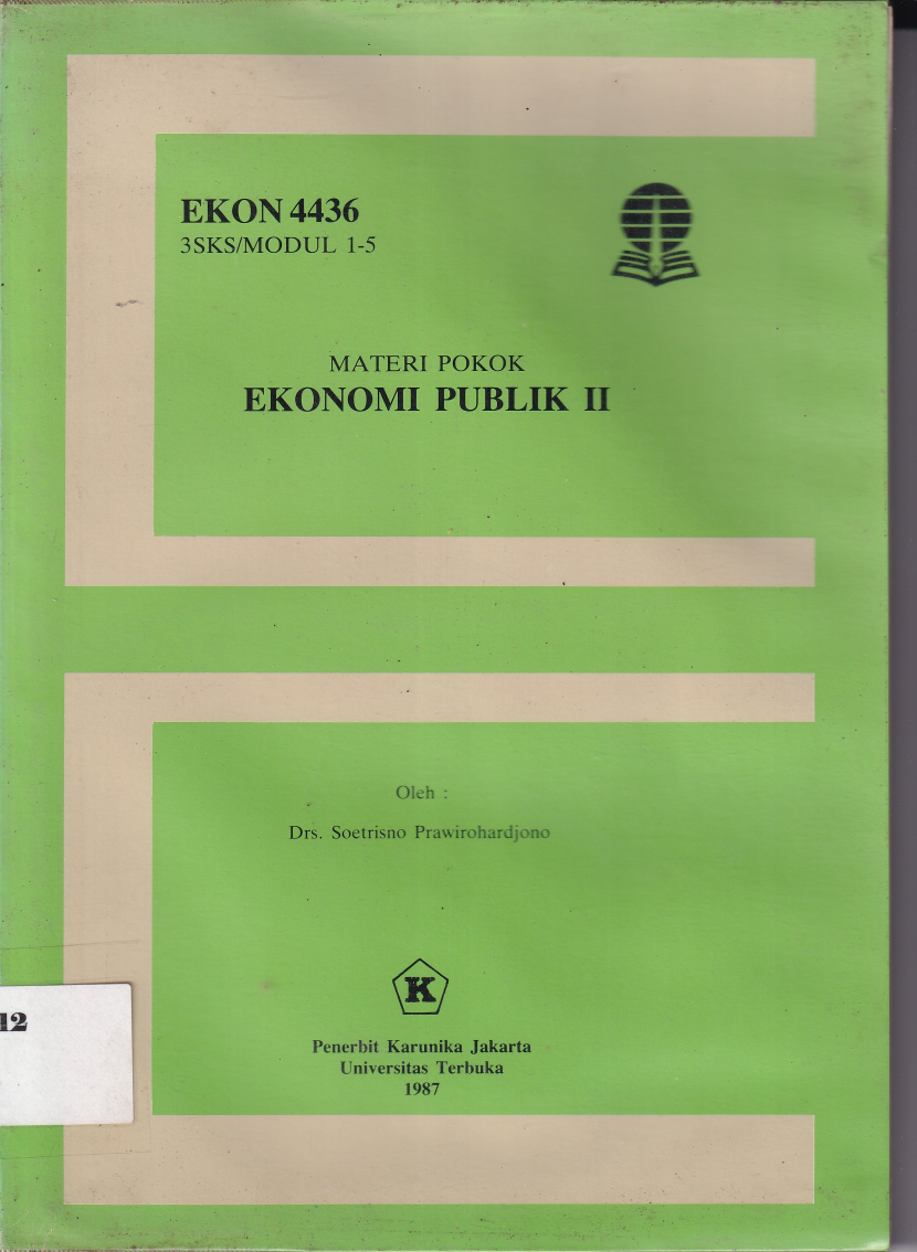 Materi Pokok Ekonomi Publik II