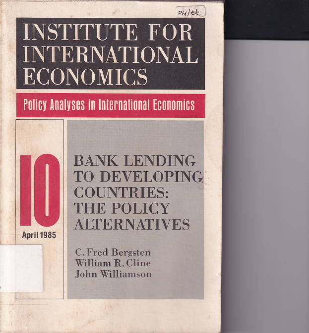 Bank Lending to Developing Countries: the Policy Alternatives