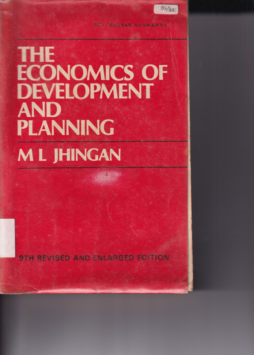 The Economics of Development and Planning