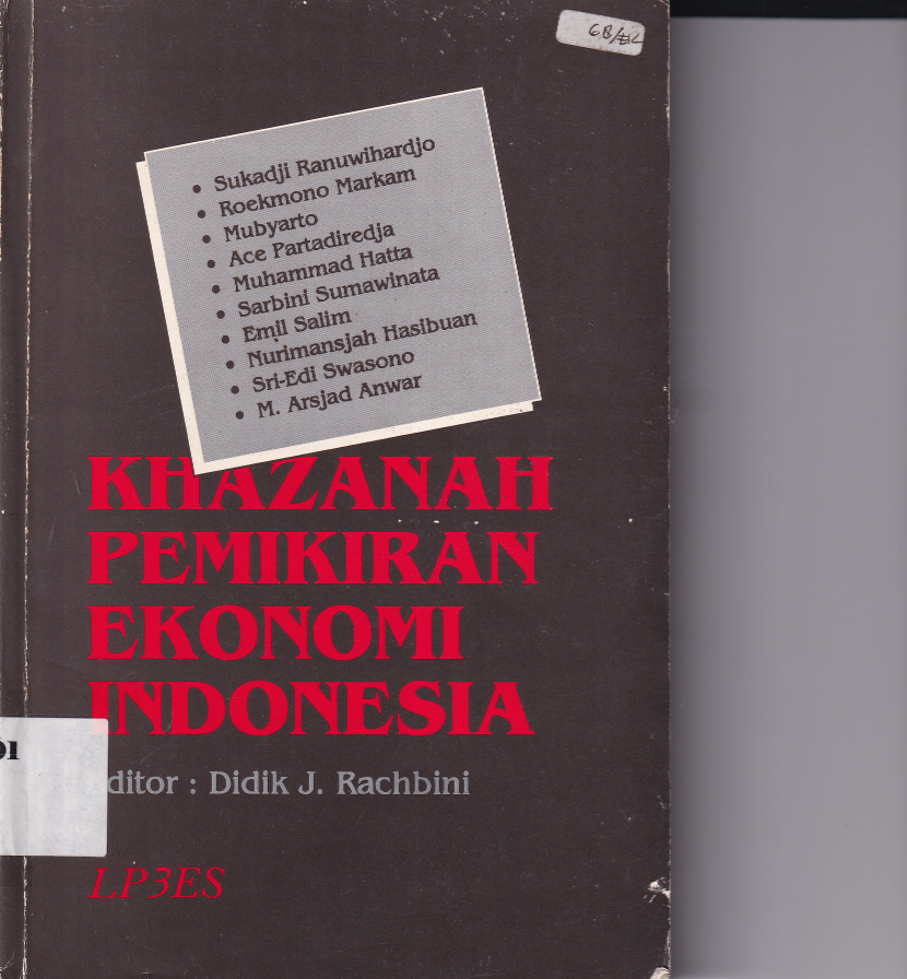 Khazanah Pemikiran Ekonomi Indonesia (Cet. 1)
