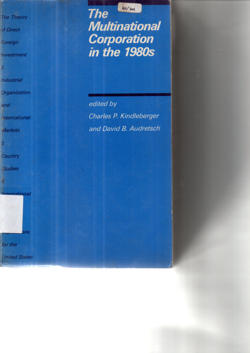 The Multinational Corporation in the 1980s