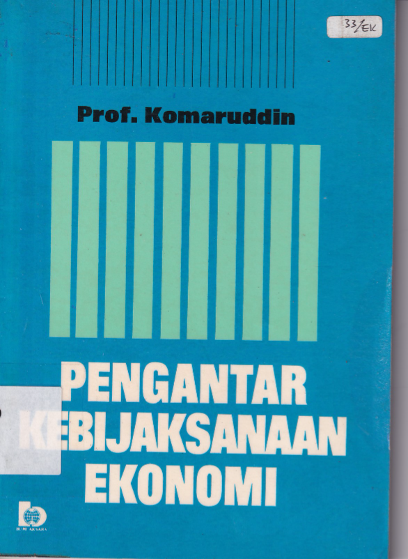 Pengantar Kebijaksanaan Ekonomi (Cet. 1)