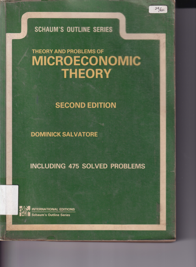 Microeconomic Theory Second Edition