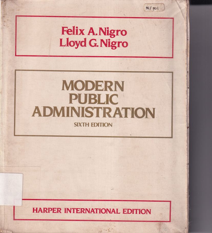 Modern Public Administration Sixth Edition