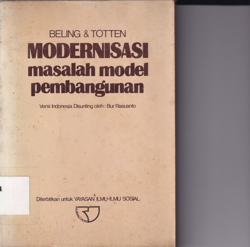 Modernisasi Masalah Model Pembangunan (Cet. 1)
