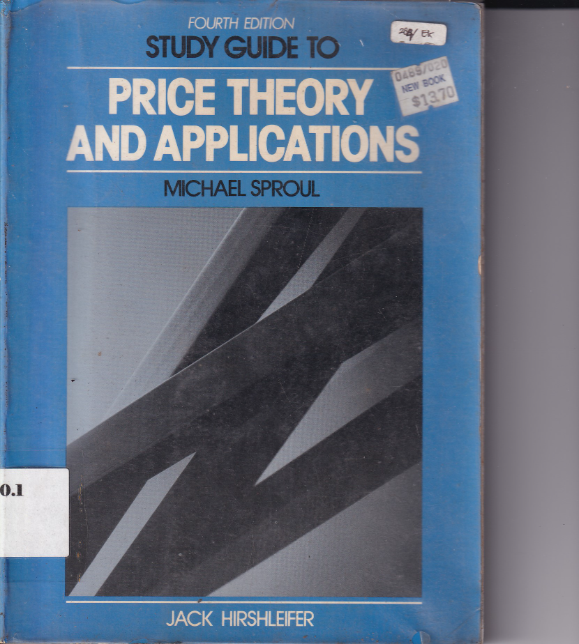 Price Theory and Applications