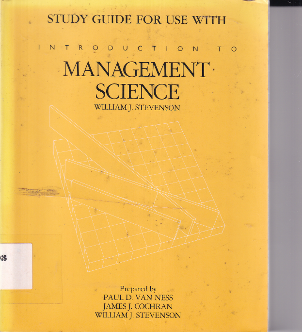 Introduction To Management Science (Hibah)