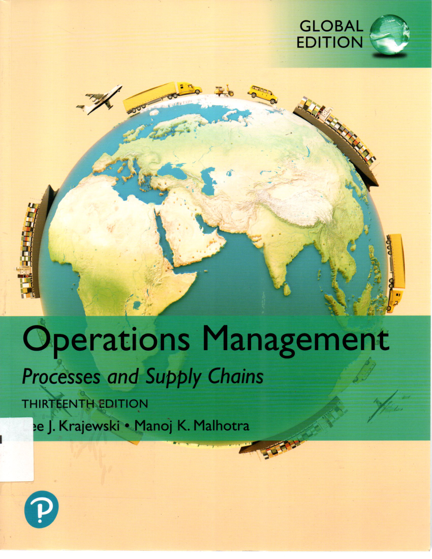 Operations Management Processes And Supply Chains Thirteenth Edition