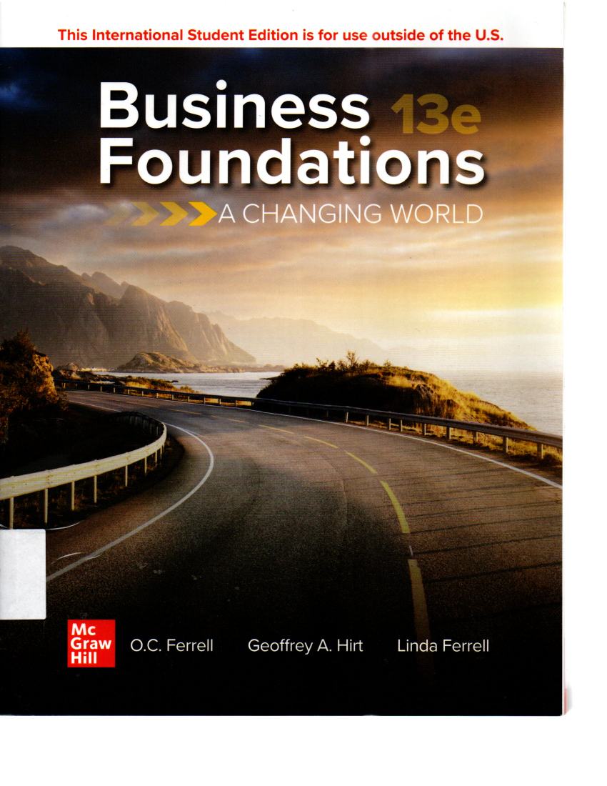 Business Foundations 13e A Changing World