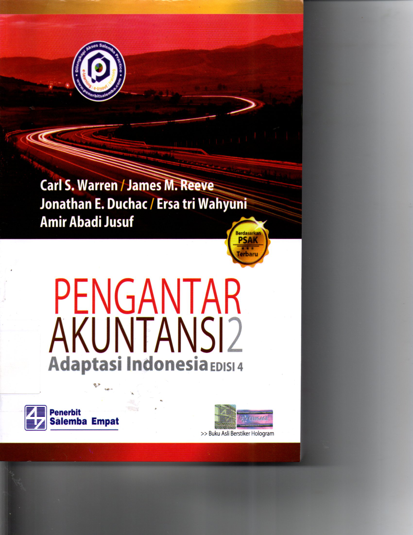 Pengantar Akuntansi 2 Adaptasi Indonesia Edisi 4 Berdasarkan PSAK Terbaru