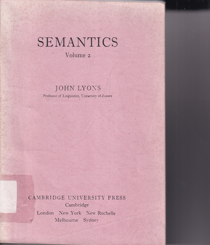 Semantics Vol 2