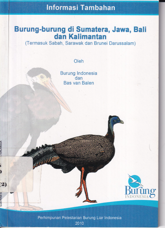 Informasi Tambahan Burung-burung di Sumatra, Jawa, Bali dan Kalimantan (sumbangan)