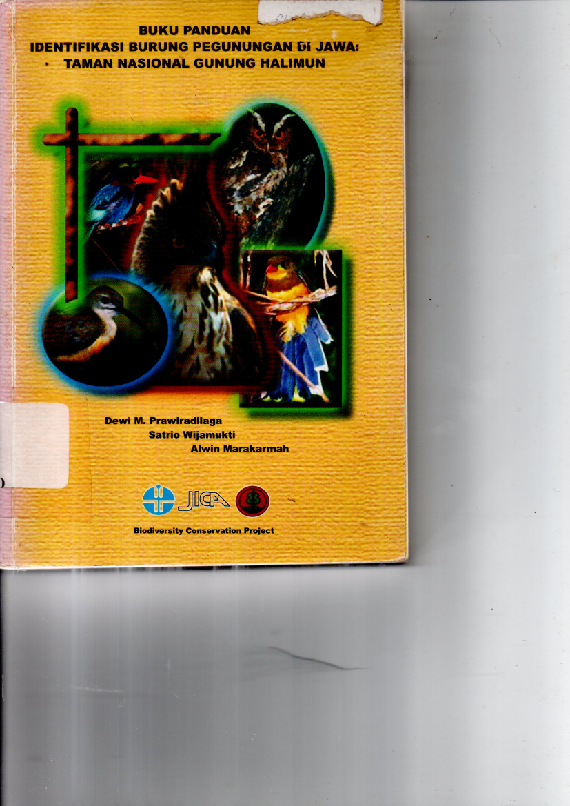 Buku panduan identifikasi burung pegunungan di jawa Taman Nasional Gunung Halimun