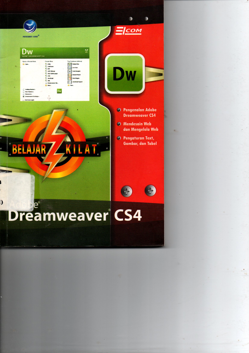 Seri Belajar Kilat Dreamweaver CS4