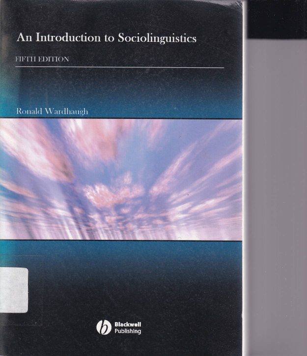 An Introduction to Sociolinguistics (Ed. 5)