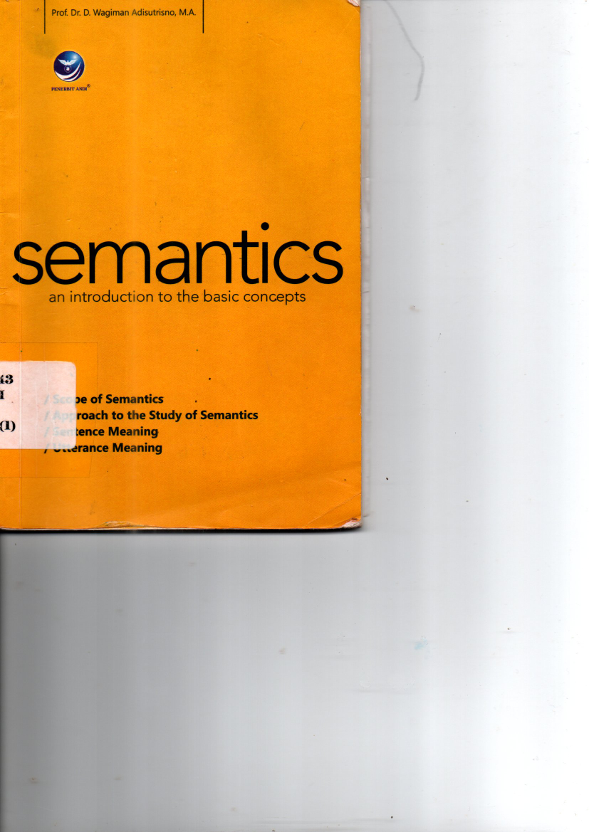 Semantics an Introduction to the Basic concepts