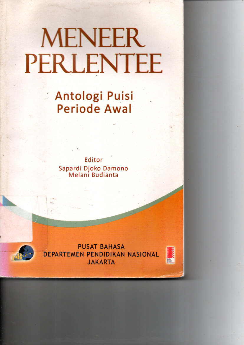 Meneer Perlente: Antologi Puisi Periode Awal (Sumbangan Pusat Bahasa)